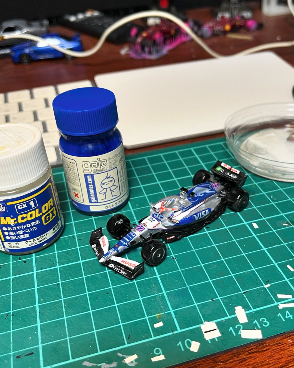 ma9593's tweet photo. 微調整が必要である。　#f1 #redbullracing #AlphaTauri #f164 #164scale #miniaturecar #3dcg #blender  #3dprinting #vcarb01 #rb20 #maxverstappen #checoperez #danielricciardo #yukitunoda  #f1jp https://t.co/tHCBnWRndn