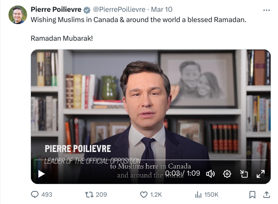 <a href="/PierrePoilievre/">Pierre Poilievre</a> How many of these videos did you make that day without anyone straightening your tie? As I recall .<a href="/erinotoole/">Erin O'Toole</a> actually had a wardrobe change or two when he was preparing his pandering clips well in advance of the date or event. Yours are generic enough to be used next year too🤦‍♀️