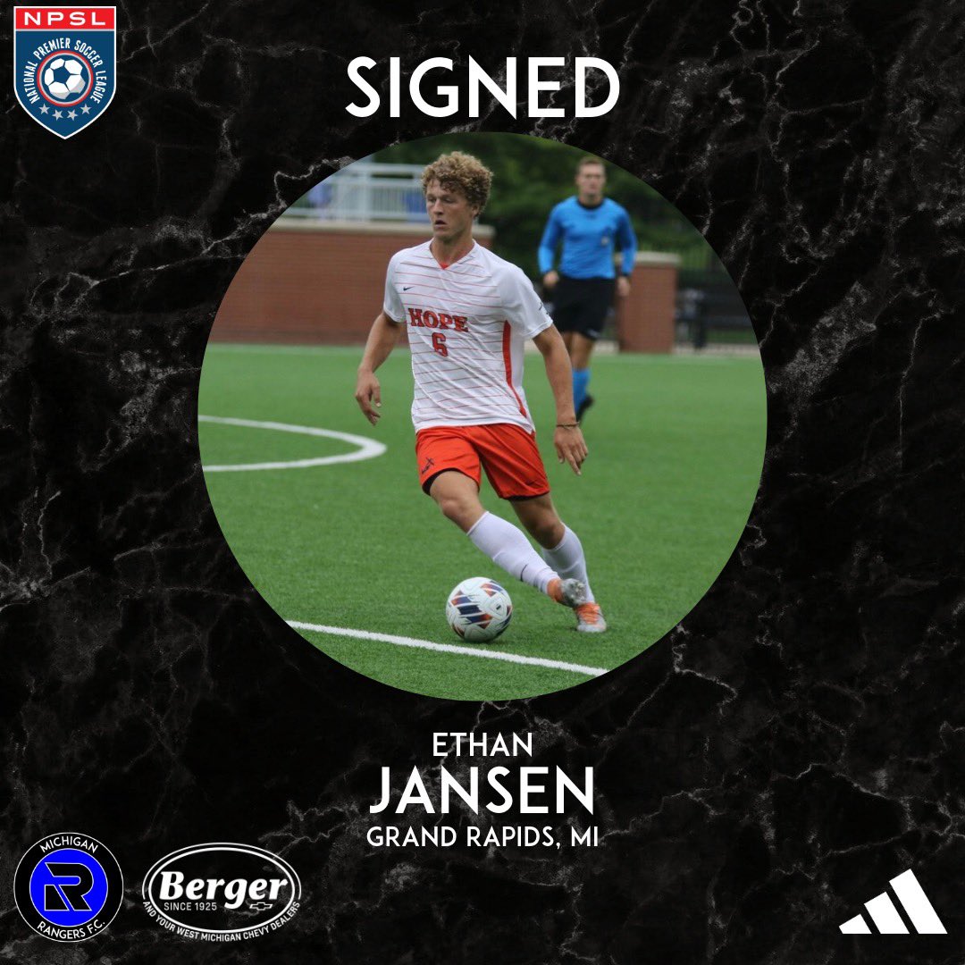 MRFC_NPSL's tweet image. Welcome to Kevin Hubbell, Jamie Barry and Ethan Jansen to the NPSL 2024 squad!
#letsgo #greatlakesconference #NPSL #competition #MichiganRangersNPSL