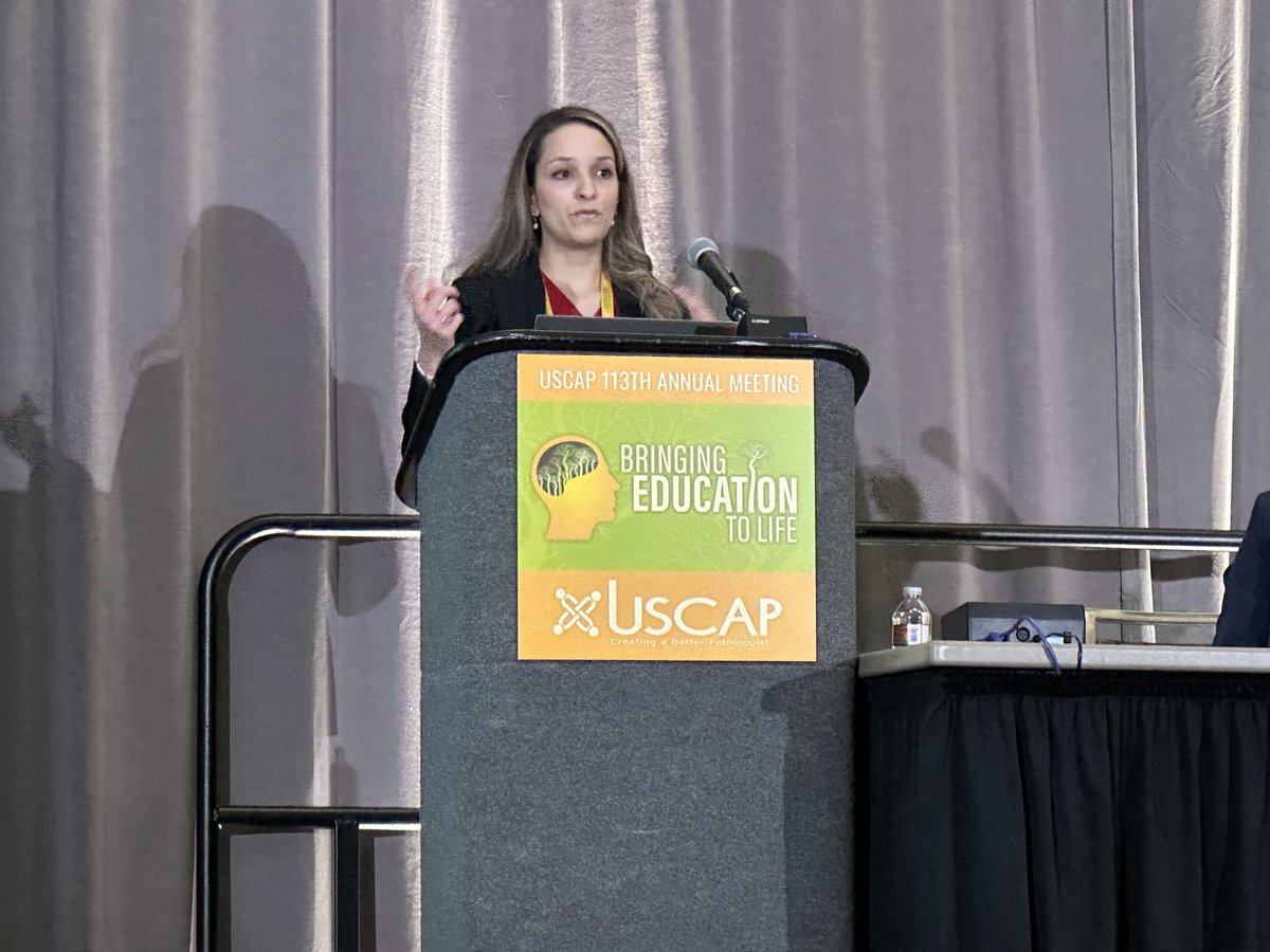 UKYpathology's tweet photo. Congratulations 🎊 to our chief resident @NebbacheHafsa who presented our Novel Pathology Core Curriculum based on the six core principles to reinforce adult learning | #USCAP2024 Platform session | @TheUSCAP #ABPath #CBME #Education #UKY #CAP #PathTwitter #Pathologists #PathX https://t.co/Q7LsM96Hs4