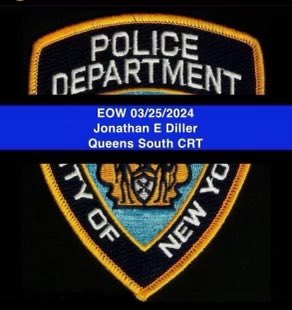 NYPD Officer Jonathan Diller from Massapequa Park was shot and killed tonight in the line of duty. Thoughts and prayers with Officer Diller and his family. R.I.P.