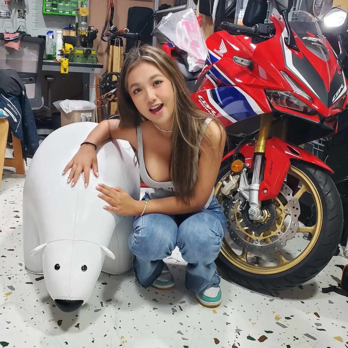 工作室的北極熊