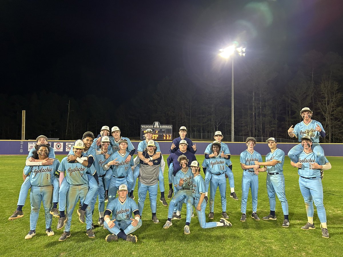 Apalachee Baseball (@cheebaseballahs) on Twitter photo And that’s another #WildcatWin!!!😼
Wildcats hold off the Panthers to move to 6-1 in Region play⚾️
Final:
CHEE, 9
Jackson Co., 7
Sr. <a href="/PowellJudah/">Judah Powell</a> battled on the mound to get the W (4.2 IP, 3 H, 4 ER, 12 K’s🔥)
Wildcats back in action on Wednesday vs Gainesville⚾️
#FullBenefit And that’s another #WildcatWin!!!😼
Wildcats hold off the Panthers to move to 6-1 in Region play⚾️
Final:
CHEE, 9
Jackson Co., 7
Sr. <a href="/PowellJudah/">Judah Powell</a> battled on the mound to get the W (4.2 IP, 3 H, 4 ER, 12 K’s🔥)
Wildcats back in action on Wednesday vs Gainesville⚾️
#FullBenefit