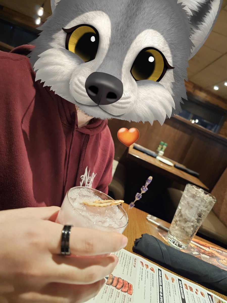 boyfriend's 21st bday dinner 🧡💜