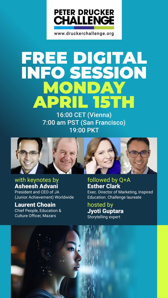 Are you the #NextWinner of the #DruckerChallenge?

Only one way to find out!

Sign the Declaration Of Interest Form and register for our FREE Digital Information Session.

Get on top of your game!

druckerchallenge.org/declaration-of…

#NextManagement #NextEducation