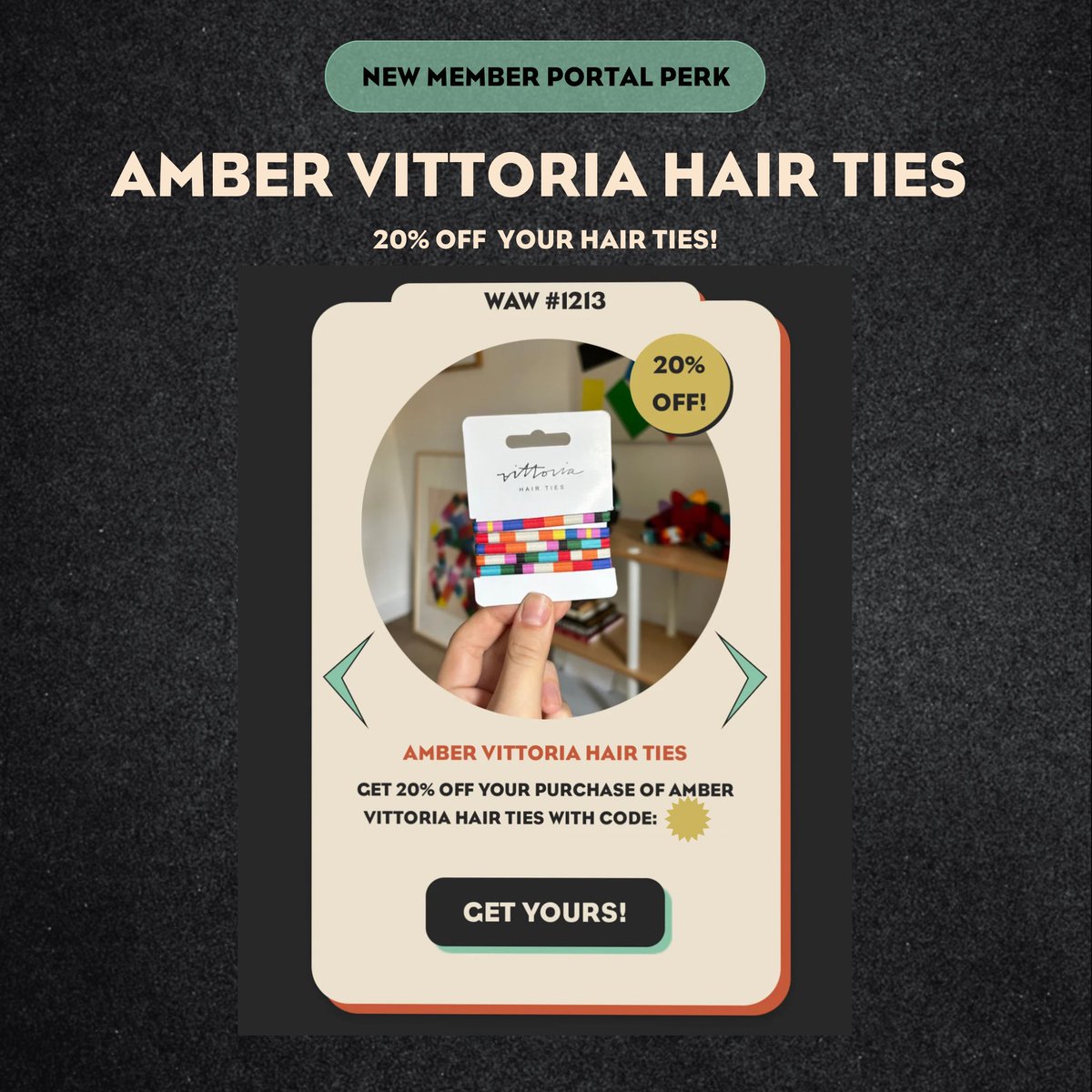WomenandWeapons's tweet image. ✨Exclusive Member Perk!✨

Our friend @amber_vittoria is offering a wonderful 20% discount on her gorgeous hair ties!

Head over to the member portal to get yours! 🔓👇🏼