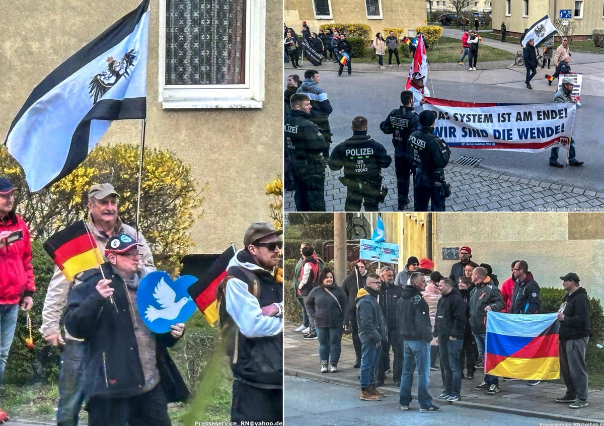 In #BrandenburgHavel versammelte sich heute AfD/Pegida/Querdenken/ProRussland-Milieu. Die Versammlung richtete sich gegen die Bundesregierung und zog etwa 100 Teilnehmende. Anlass war ein Bürgerdialog mit Bundeskanzler Olaf Scholz (SPD). Fotos: flickr.com/photos/presses…