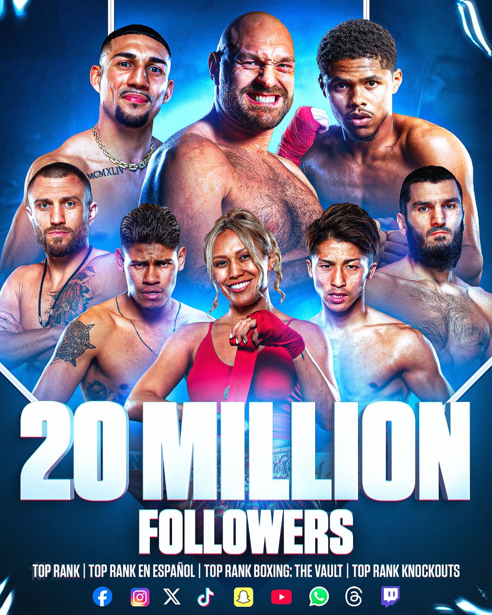 trboxing's tweet image. 2️⃣0️⃣ MILLION STRONG.

Here's to the world's BIGGEST boxing community 🙏