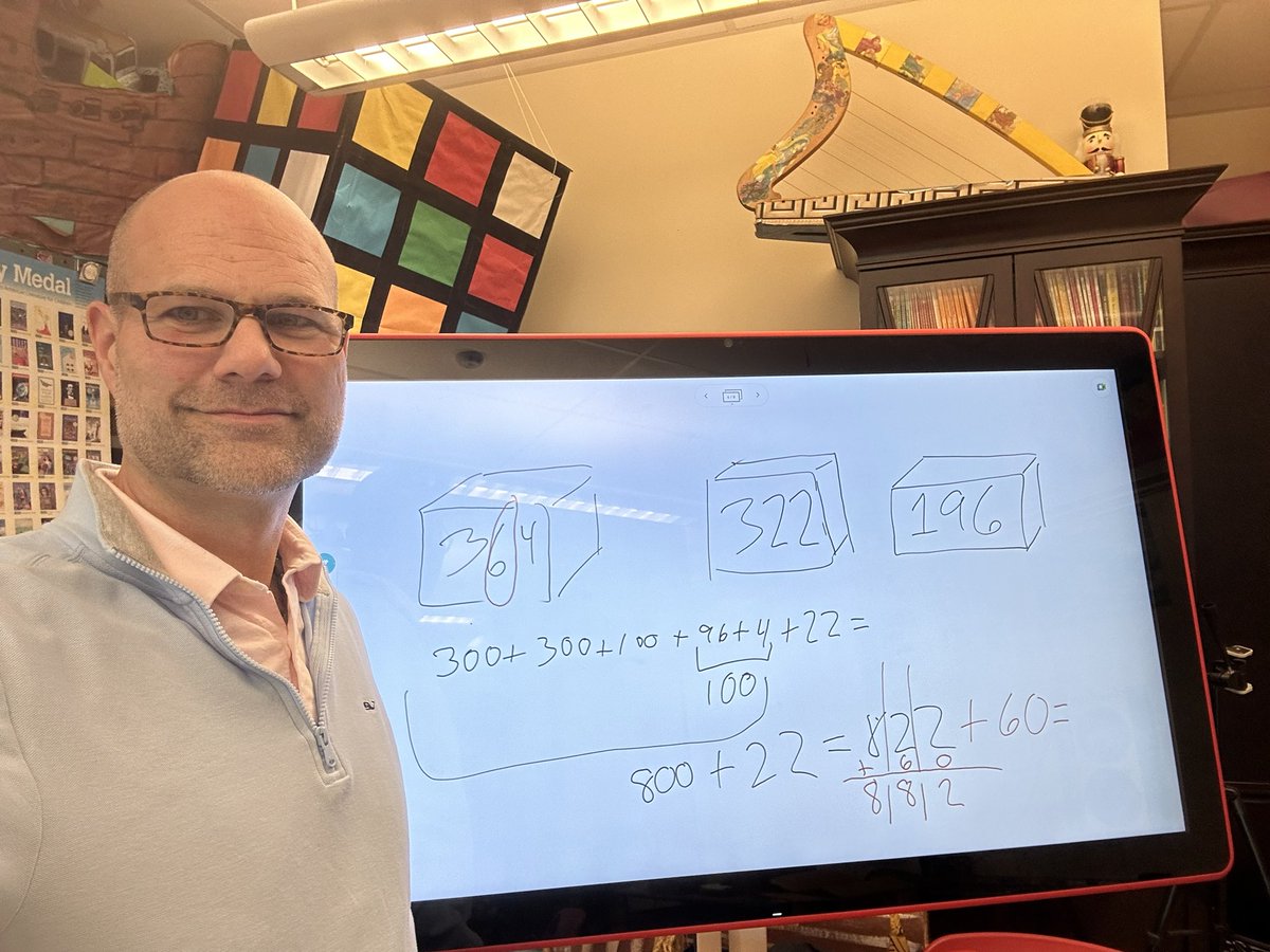 MrWeimann's tweet photo. Broke out the “Box O’ Blocks today.
Teaching multiple methods to add 3 digit numbers with 1st graders.
#math #Mondayvibes #STEM #mathenrichment #Readymath #addition #numberline https://t.co/eDxMR6BAu5