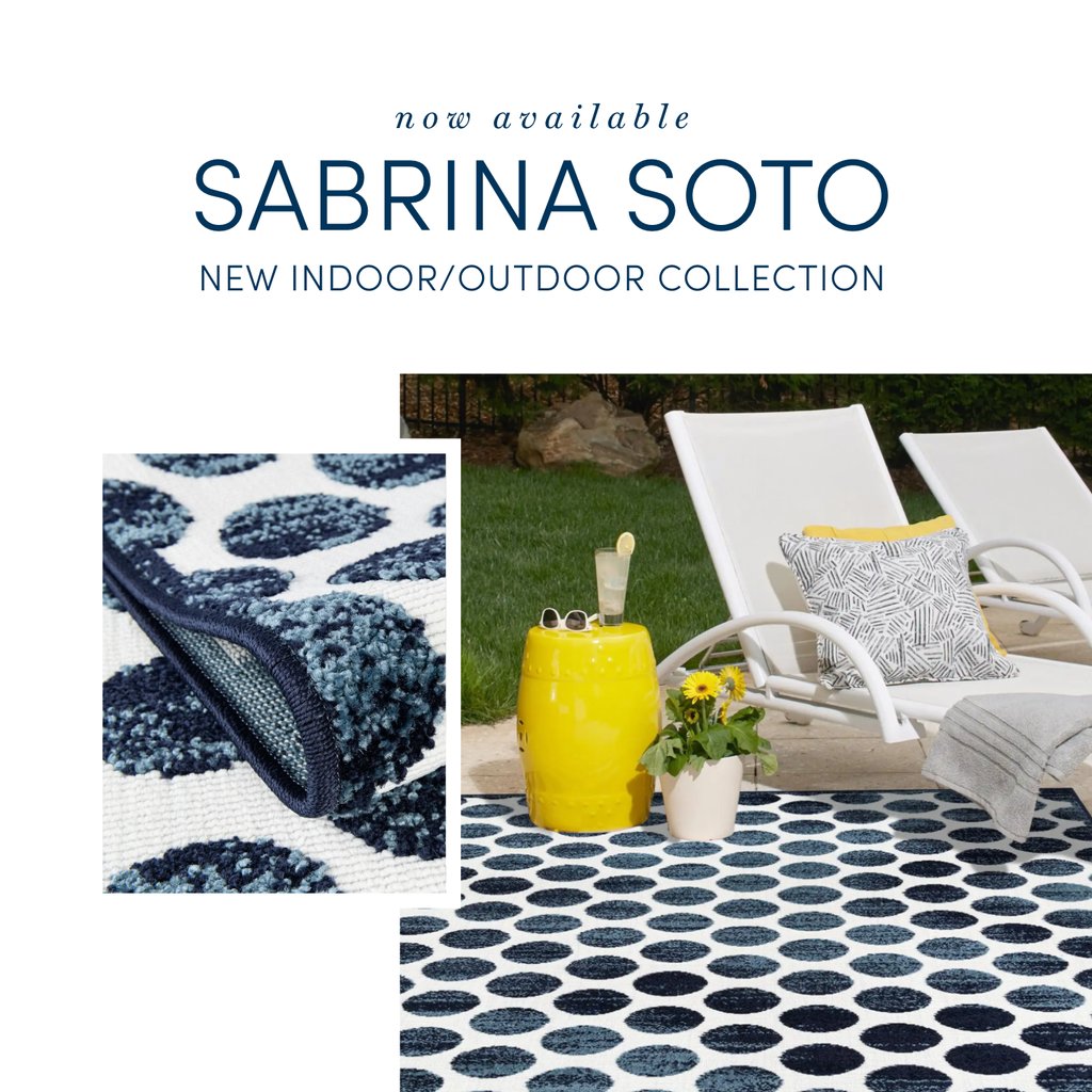 Elevate your outdoor oasis with Sabrina Soto's latest rug collection! 🌞✨ From vibrant patterns to timeless classics, these rugs are the perfect blend of style and durability. Step into luxury under the open sky