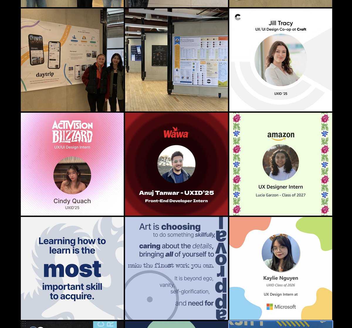 <a href="/adrianpcarbone/">Adrian Carbone</a> Can't forget <a href="/DrexelUniv/">Drexel University</a> in a conversation about co-ops! Such an amazing program. Here are some of this year's summer internships from my alma mater <a href="/Drexel_UXID/">Drexel UXID</a>