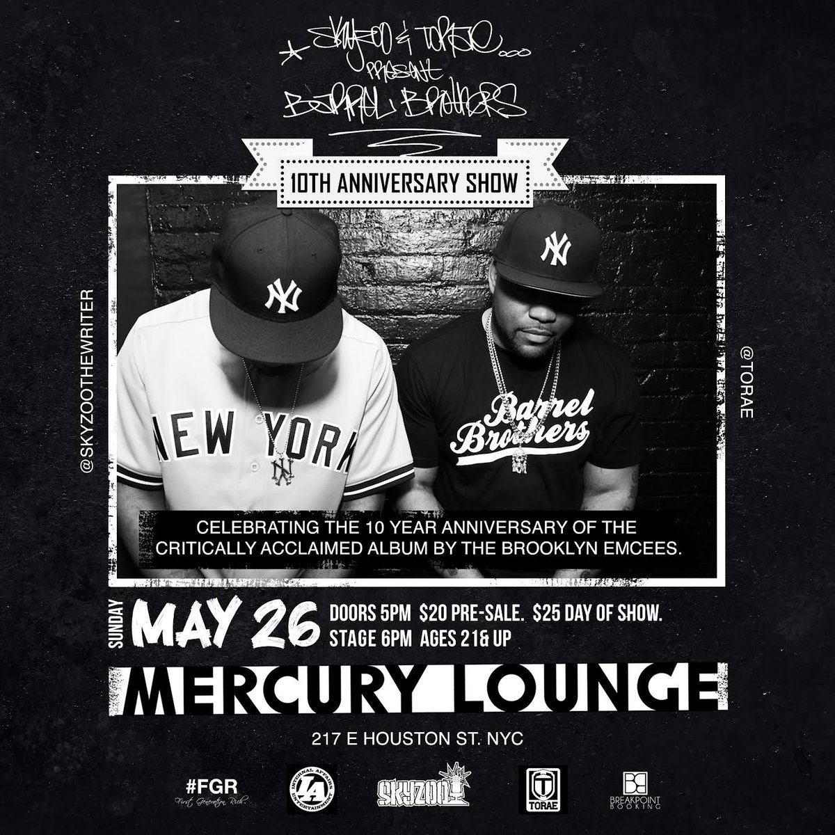 *JUST ANNOUNCED*
5/26 <a href="/skyzoo/">Skyzoo</a> and <a href="/Torae/">Torae</a> present: Barrel Brothers
Tickets on sale now!
--> ticketmaster.com/event/00006079…