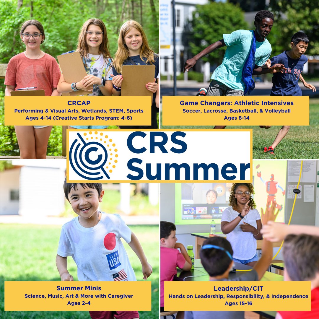 Believe in the joy of summer at CRS Summer Camp! CRS Summer is an inclusive, vibrant day camp in Dover, MA with over 50 years of experience. Offering Arts, STEM, Sports, a CIT/Leadership program, and much more! *Lunch included!* Register today: charlesriverschool.org/crs-summer