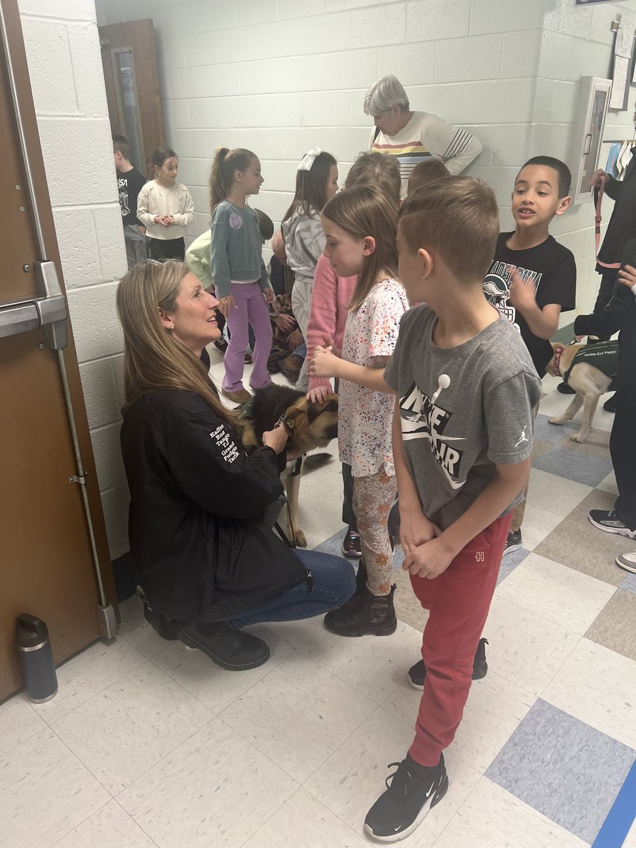 Bragging <a href="/180Brags/">#180brags</a> <a href="/HTWPSchoolsNJ/">Harrison Township Schools @HTS & PVS</a> Today our 2nd graders were treated to an assembly from The Seeing Eye, Inc. with Nancy Sbarbaro Mittleman.

The students learned about guide dogs and handlers, &amp; the process of training pups