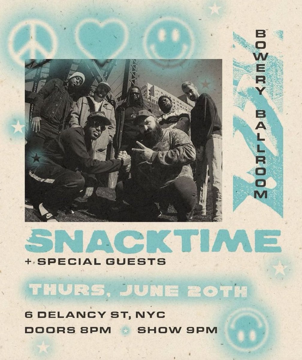 *JUST ANNOUNCED* 6/20 @SNACKTIMEPHILLY Tickets on sale Friday at 10am! --> ticketmaster.com/event/00006079…