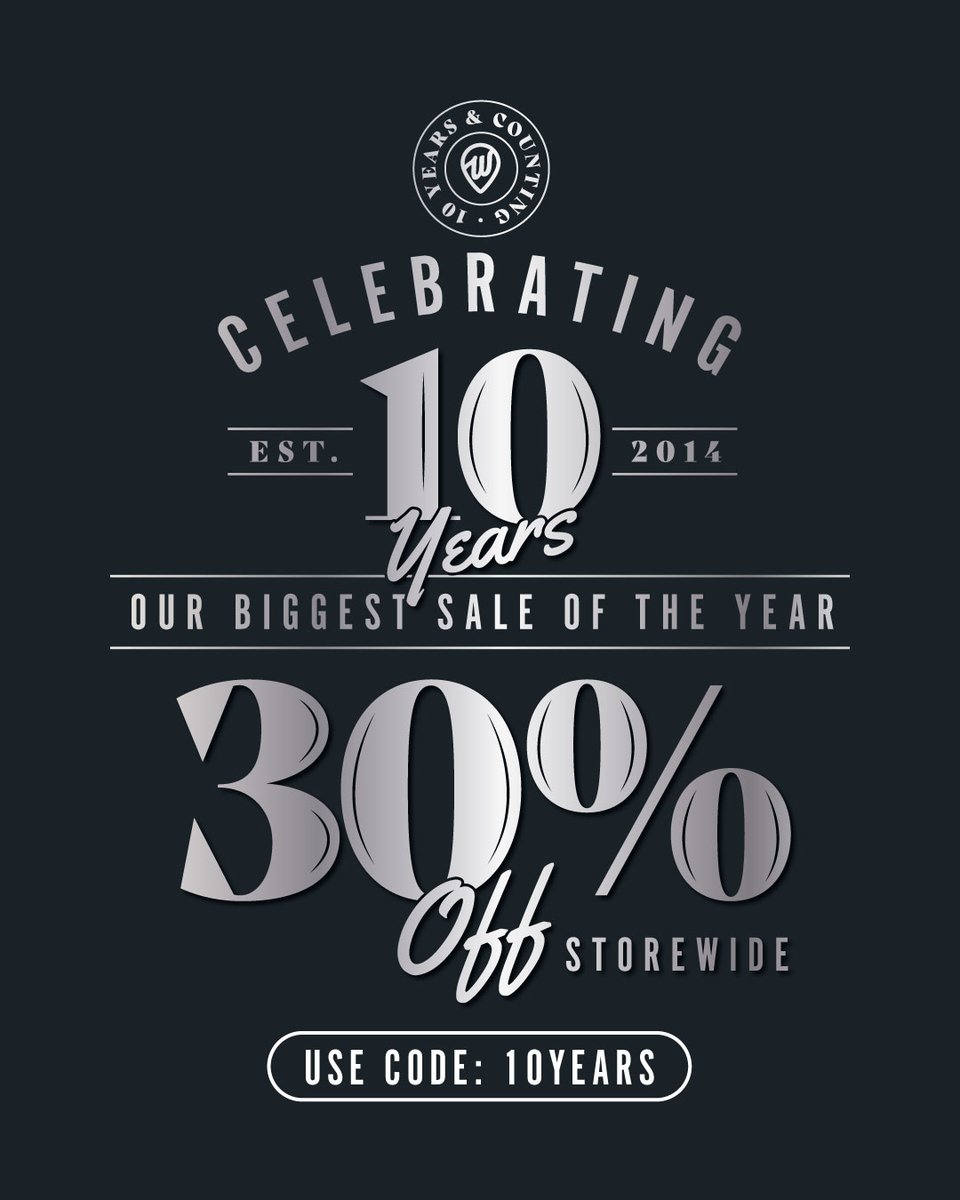 🥳 10 YEAR ANNIVERSARY! 🥳
30% Off Everything!
Use code: 10YEARS

Shop now:
whereimfrom.com/product-catego…