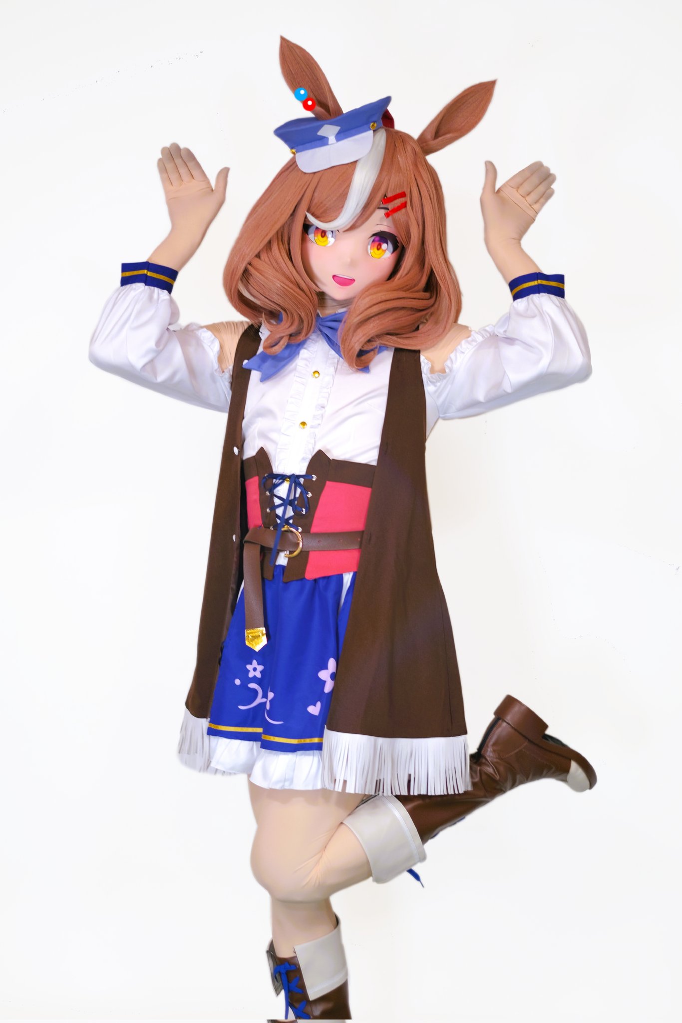 s*w様 着ぐるみウマ娘　マチカネタンホイザ風マスク　衣装付き　Kigurumi mayyou a.k.a 江戸勝 on X: 