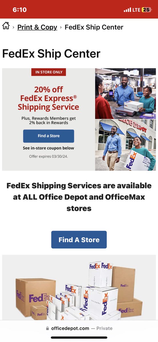 Wow <a href="/officedepot/">Office Depot</a> you need to train your staff at your #asheville store. They don't realize that they can accept <a href="/FedEx/">FedEx</a> drop offs. #incompetence