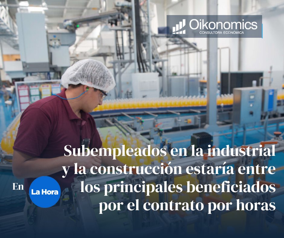 #OikonomicsEnMedios | En <a href="/lahoraecuador/">La Hora Ecuador</a> 🌐 Descubre los impactos de la posible contratación por horas, último estudio de mercado realizado por Oikonomics

Lee la noticia completa en lahora.com.ec/pais/subemplea…

#Oikonomics  #ReformaLaboral #MercadoLaboral #Ecuador #ConsultaPopular