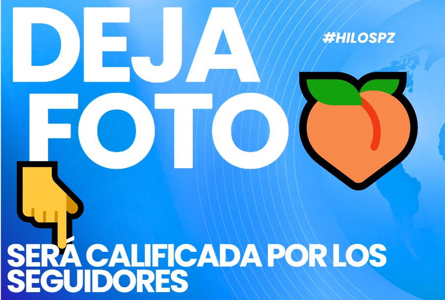 Deja foto de tus glúteos.
Será calificado por los tuiteros.

Califica y haz RT de los mejores culos!
#HilosPZ