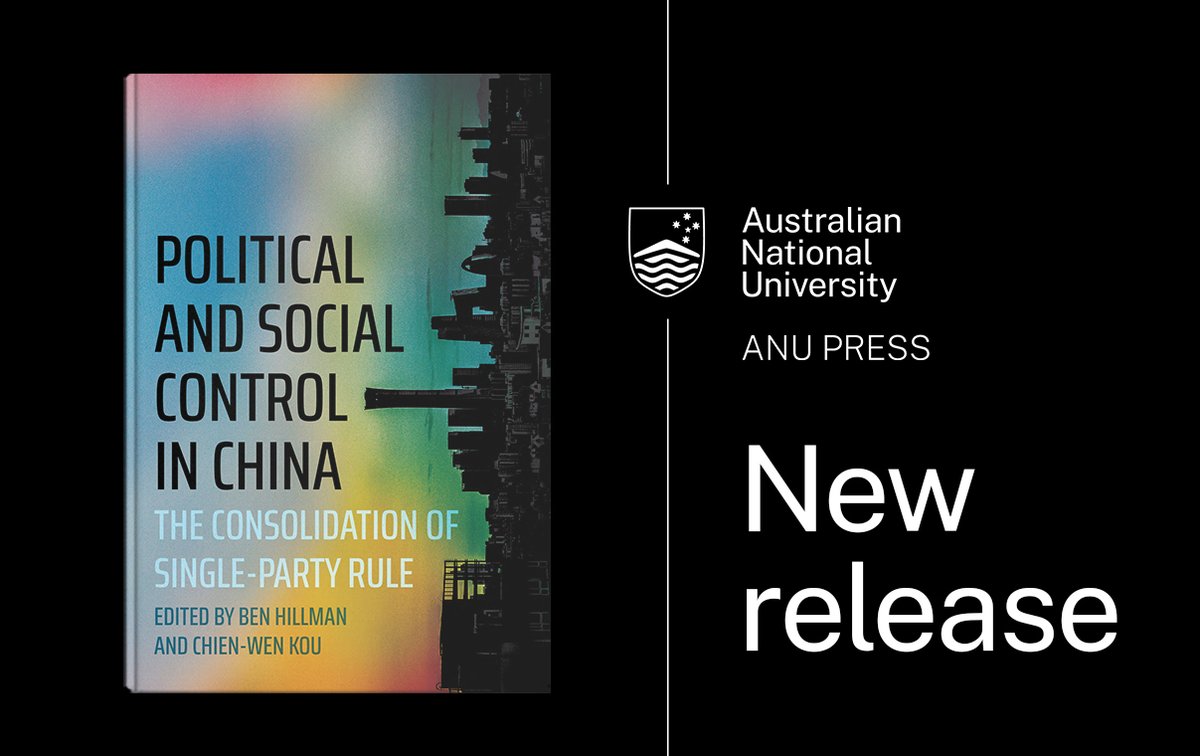 Our latest title responds to wide interest in the resilience and strength of China’s authoritarian rule, including its successes in overseeing continued economic growth and expansion, and their effective #COVID19 response. Purchase a copy or download today doi.org/10.22459/PSCC.…