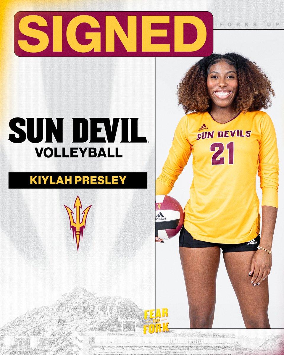 Welcome to the family, @kiypresley! 🤩 An outside hitter from Maryland, Kiylah will be a freshman on the squad this fall 😈 #ForksUp
