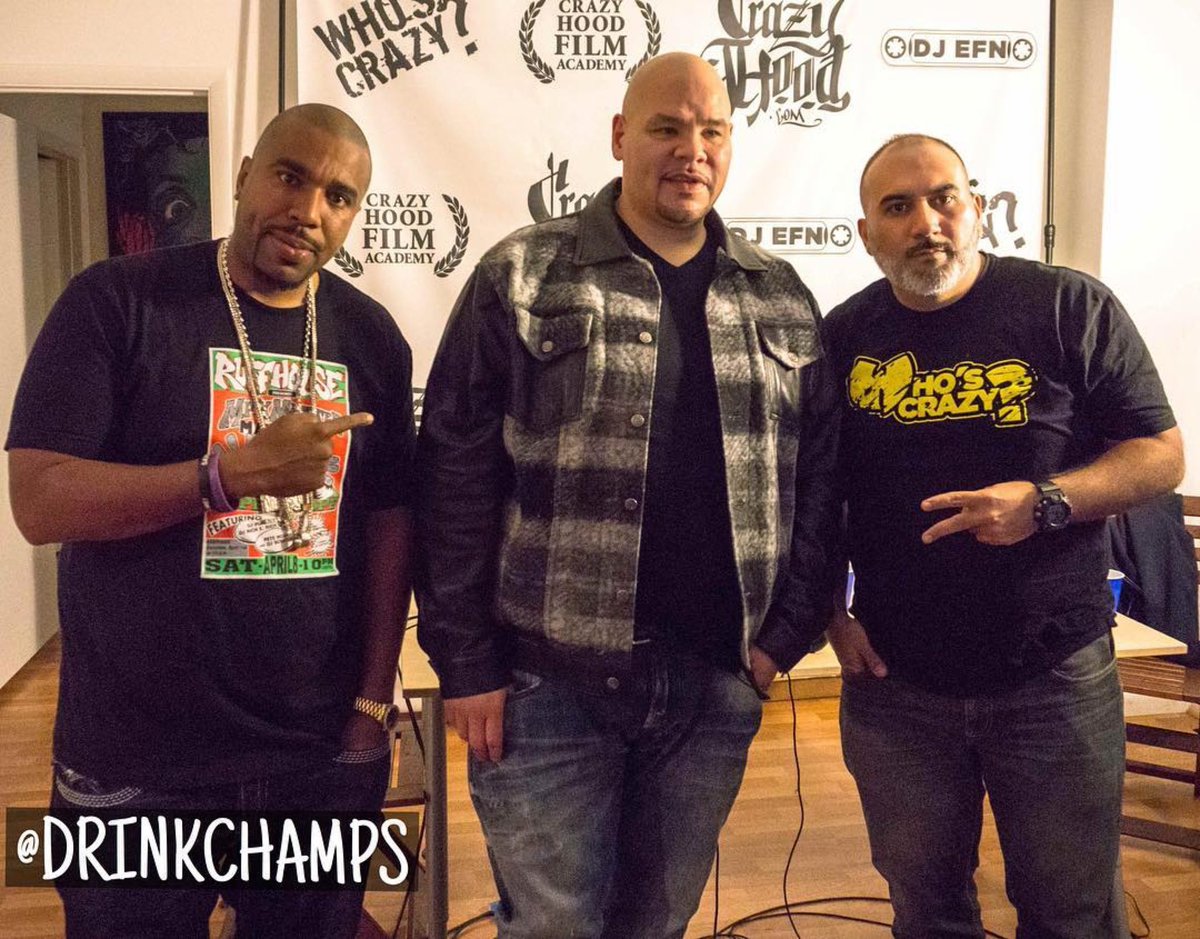 Make Some Noise for 8 years of #DrinkChamps! March 25th 2016 the first episode featuring @fatjoe was released! 🏆🎙️