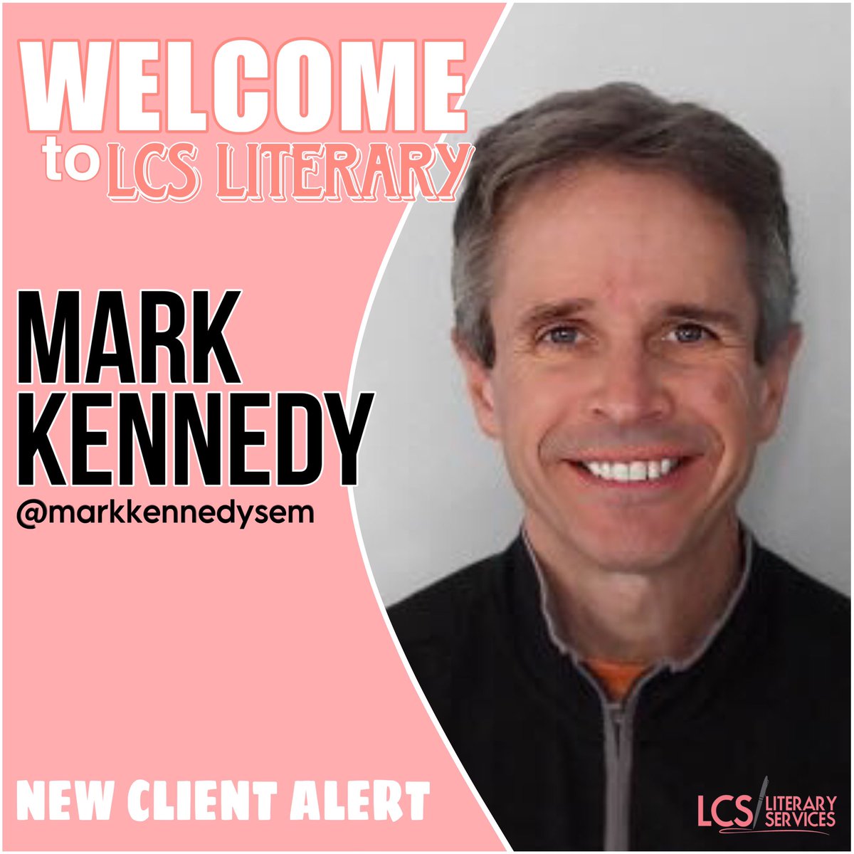 📣 LCS LIT NEWS: WELCOME  @markkennedywrt to the LCS Literary Agency! We are so thrilled to have you join us. Rep @BurbanoSobi #authornews #booknews #author #Congratulations #agents