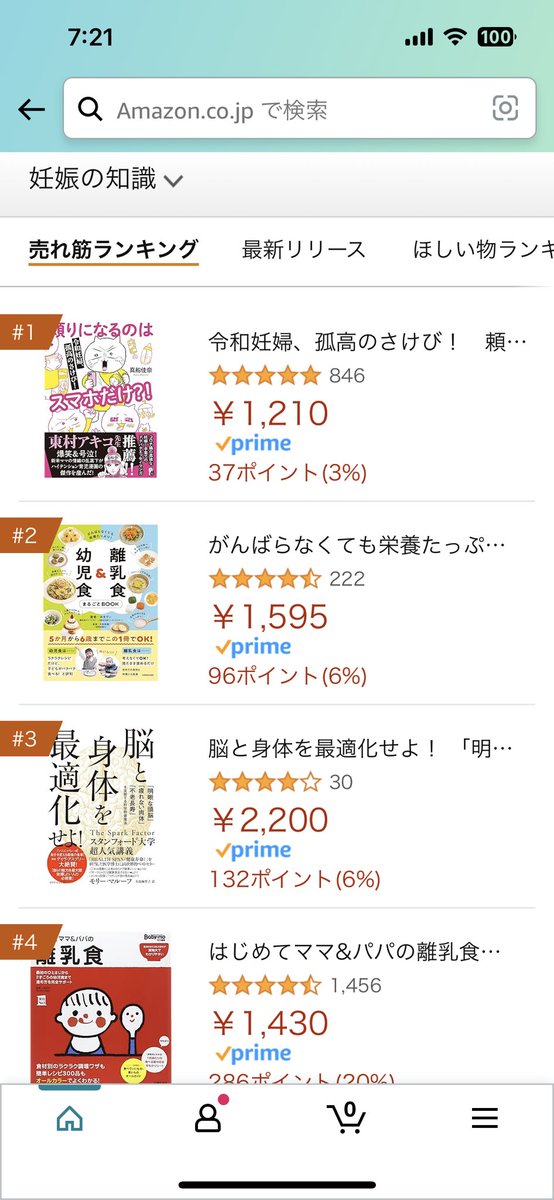 朝起きたら #たよスマ が
amazon 妊娠カテゴリ二つで1位🥇ベストセラーに!
総合も179位😭
この本を通して妊娠出産のリアルを伝えたかったので多くの人に読んでいただけて本当に本当に嬉しいです。
@hachimitsucomic 
https://t.co/6VnrZ2RdxZ 