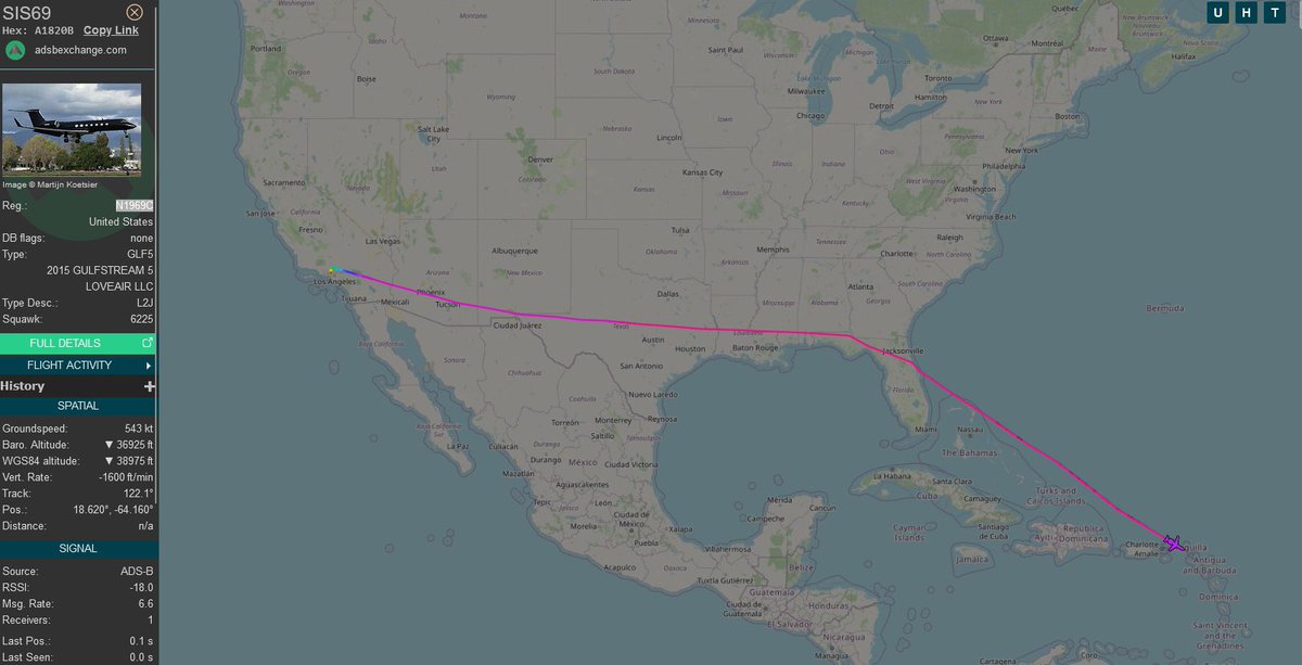 Breaking: Private jet owned by Sean “P. Diddy” Combs has left the US. Combs’ residences were raided by DHS in connection with a sex trafficking investigation. The flight path of the plane appears to be headed towards Cape Verde. Cape Verde has no extradition treaty with the US.