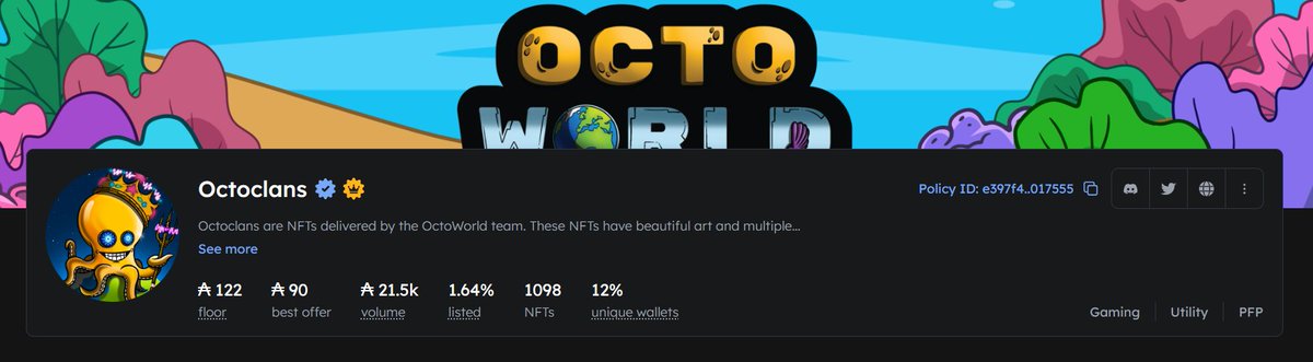 1.64% Listed!

🔱SOMETHING'S HAPPENING IN OCTOWORLD!🔥

Our Gamefied Staking is LIVE 👑
Your Octoclan NFT's can now be staked in Oysters  to earn $PEARL 🦪 More $PEARL + NFT's = More mining rewards ⛏️

👉Mint Part Two: March 29th🐙

Things are getting exciting 🎶under the sea🎶