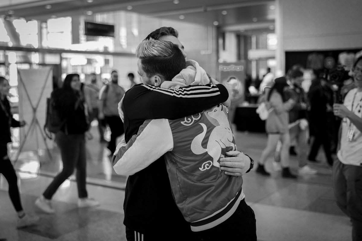 The surreal moment when @ACozyGamer and I met for the first time. It happened so fast that it was a blur in my memory, but by the most fortunate of circumstances, @Dabe was there to capture the moment so that we can remember it forever. Truly blessed.