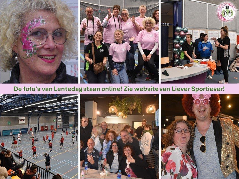 De foto's van Lentevolleybaltoernooi en feestavond staan online! We waren nogal enthousiast en het zijn er daardoor een beetje veel, sorry alvast! Zie website van Liever Sportiever en ga naar fotoboek. Veel kijkplezier!
