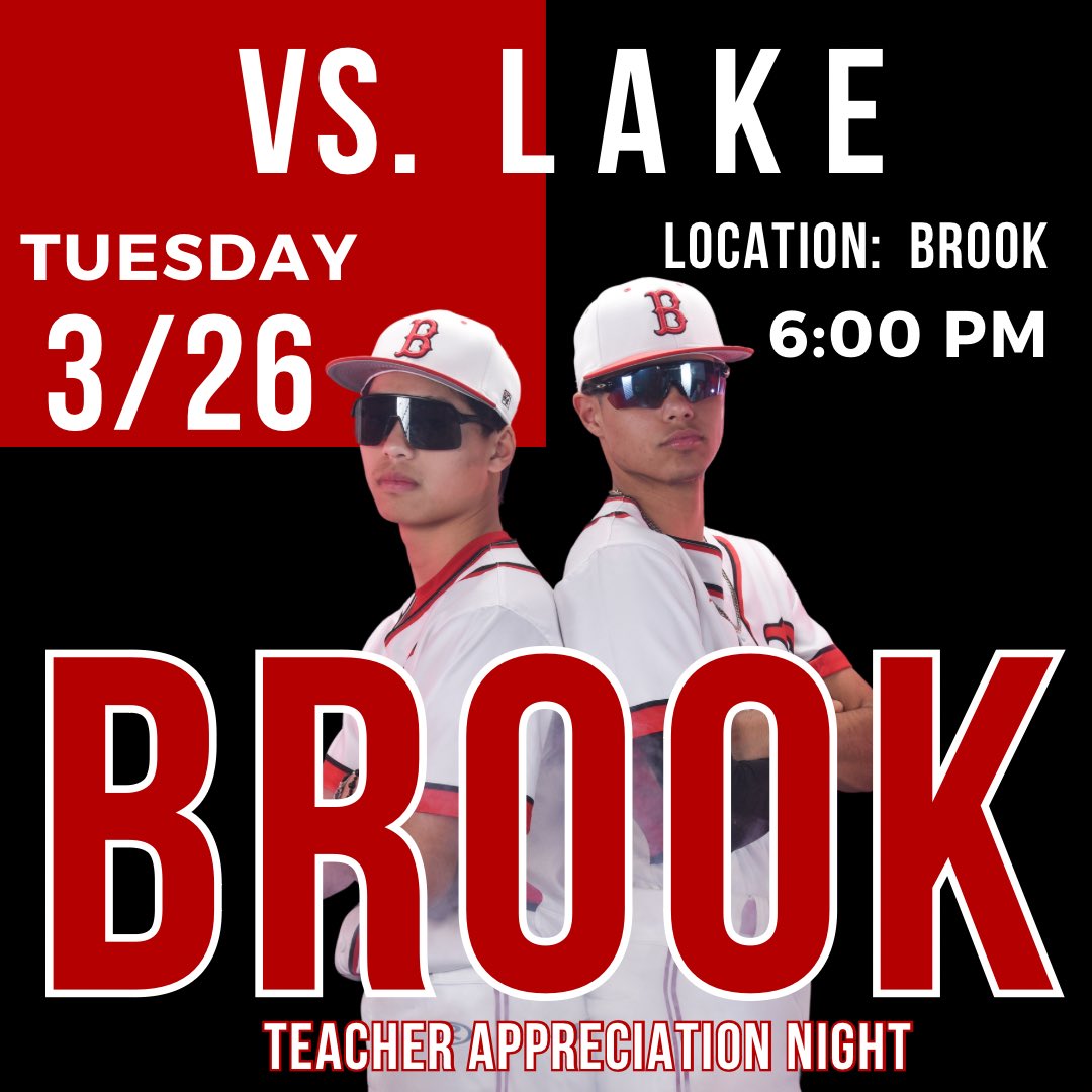 Tomorrow is a Brook vs. Lake kind of night!  Come support the Wolverines and give shout outs to our teachers as we celebrate Teacher appreciation night!