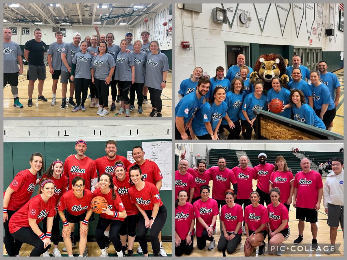 A HUGE thanks to all of the @ShenNews faculty/staff who competed and to The @KevinHuerter Foundation for always being so gracious in supporting @ShenUnified 💚🤍@ShenAthletics #inclusion #battleoftheplainsmen #weareshen