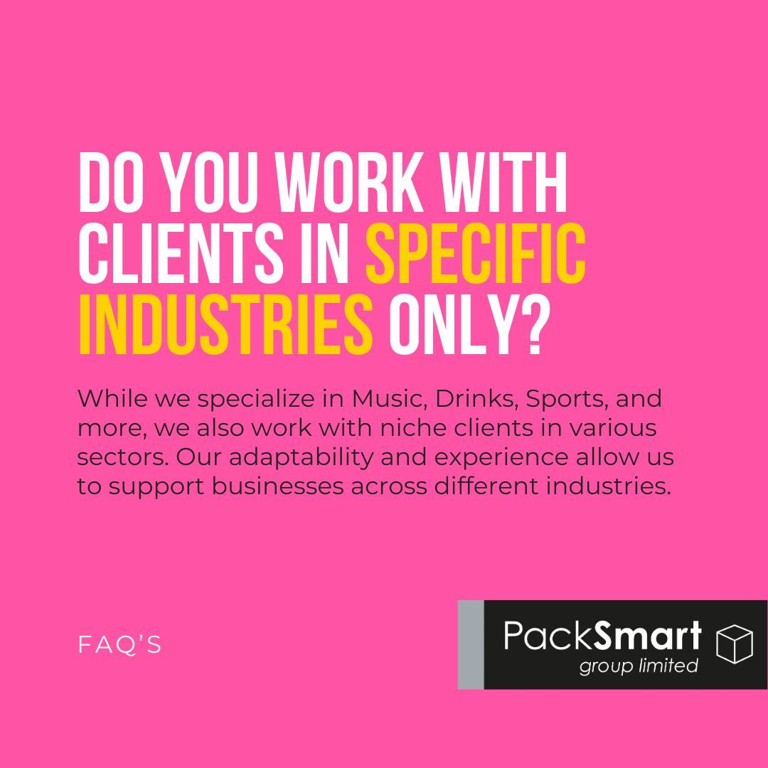 PackSmartGroup's tweet photo. We work with a huge range of businesses within a huge range of industries!
Which industry do you work in? Comment your below…
#eCommerce #PickPackPost https://t.co/3jvjDtj7GB
