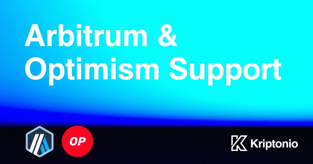 KriptonioHQ's tweet photo. Support for @arbitrum and @Optimism just landed. 🎉

This allows you to use Kriptonio Mobile Smart Wallet &amp; SDK with the @arbitrum and @Optimism blockchains, and the whole ecosystem that these platforms provide today. https://t.co/0i8xMlNlV2