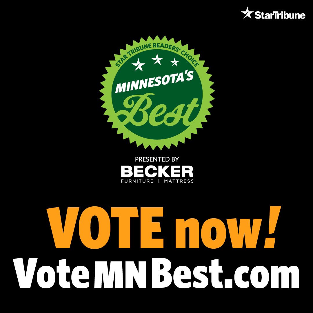 It’s time to choose Minnesota’s best professionals, businesses, restaurants, and cultural institutions. 

Voting is open now through April 17th, 2024. 

Cast your votes here 👇

votemnbest.com

#mnbest #minnesotasbest