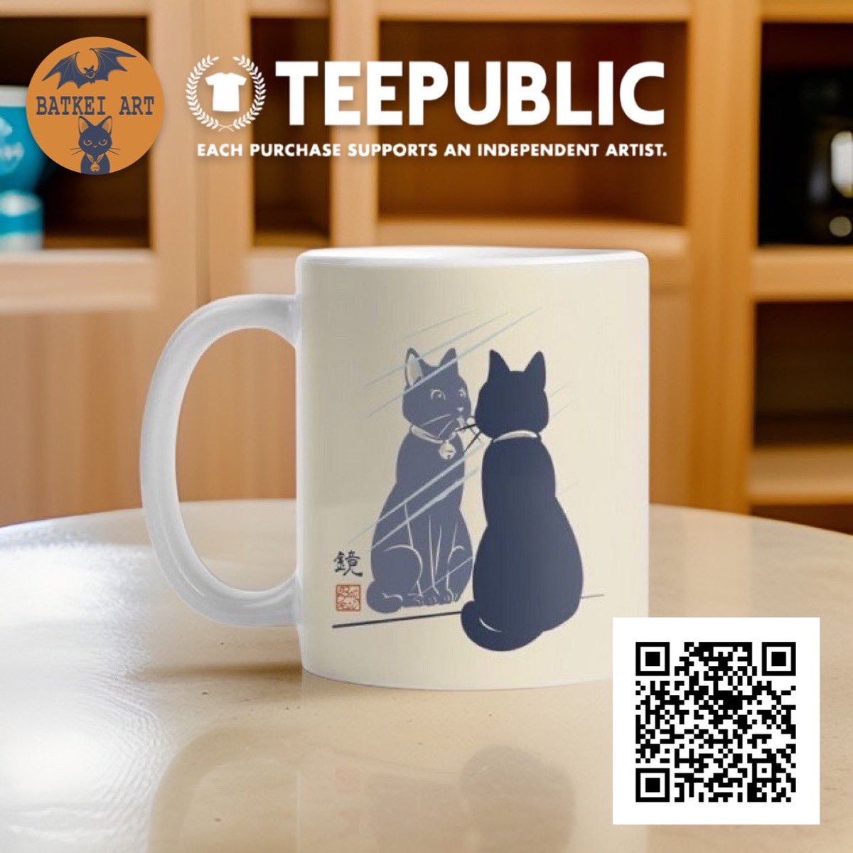 BATKEIART's tweet photo. 🐱✨ Myself In The Mirror - Cat - Mug | TeePublic by BATKEI

@TeePublic #TeePublic #batkei #cat #猫 #kitty #blackcat #黒猫 #黒ネコ #mug #coffee #cup #drinkwear #drink #kitchen #tabletop #gift 

https://t.co/J0uSZi4xCq https://t.co/77sW9EoGIL
