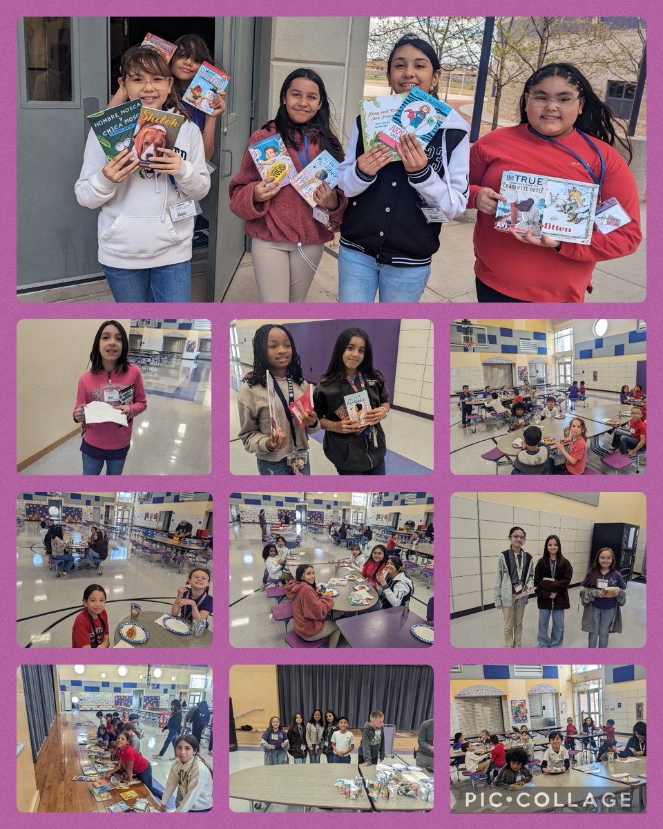 Check out some snapshots from our 3rd 9 Weeks reading challenge! These kids each read 20 books and were rewarded with pizza, juice, and 2 additional free books! The last nine weeks challenge is now live! forms.gle/fM8ukSanjy4r8T… @desertaire_yisd