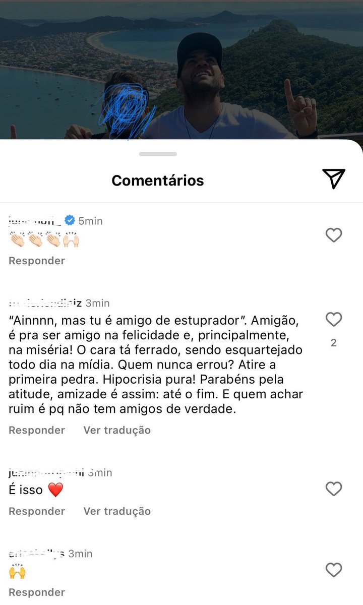 KalazansBarbara's tweet photo. Esbarrei com essa bizarrice no meu Instagram hoje: um conhecido postou uma foto com Daniel Alves declarando apoio incondicional a esse cara e, como se isso nao fosse ruim o bastante, nos comentários tudo só piora. Parece até piada, mas não é. https://t.co/3eTa0oIMAP