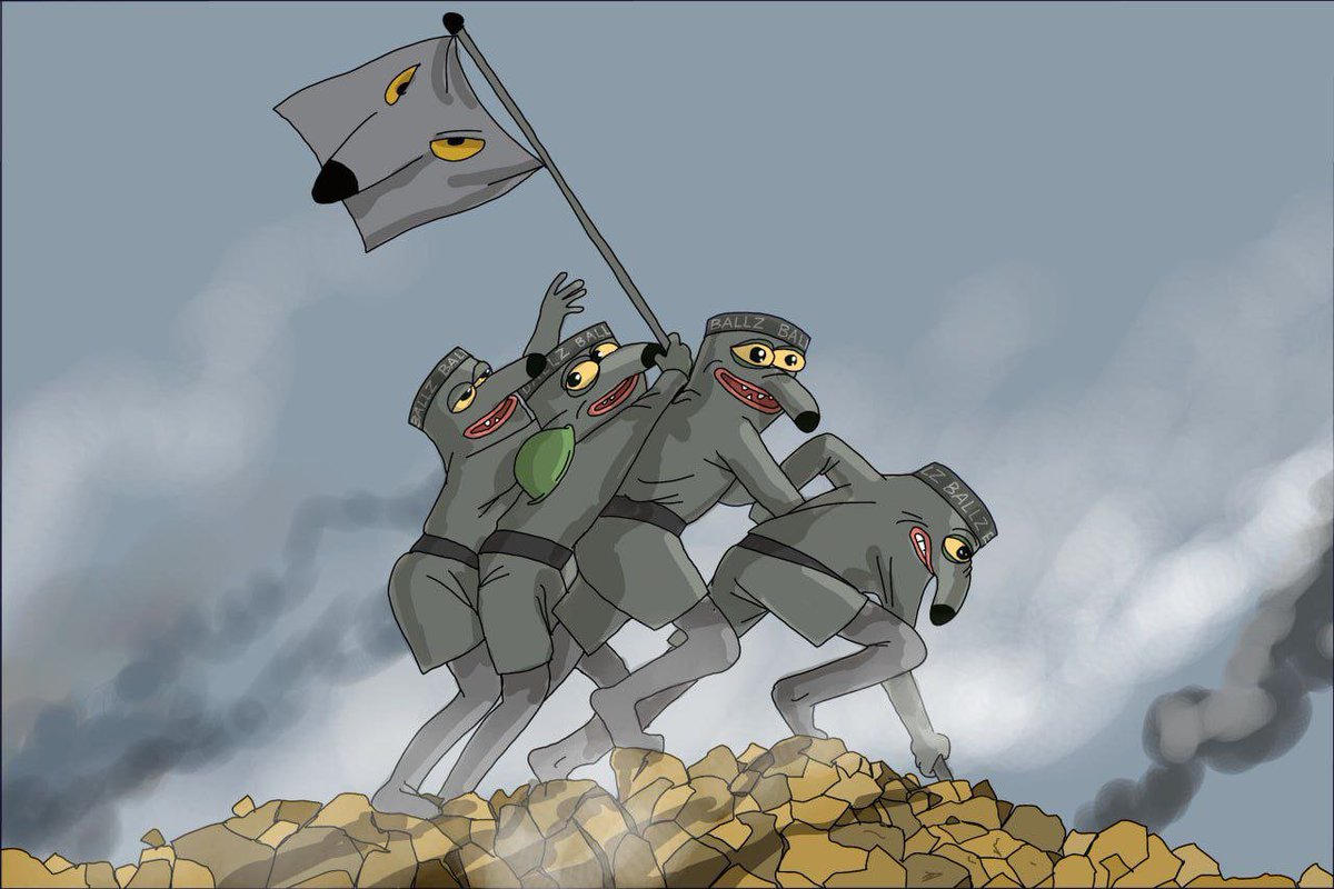WolfWifBallz's tweet photo. $BALLZ Army raising the Flag wif $BALLZ https://t.co/WIyeN3Q3Sz