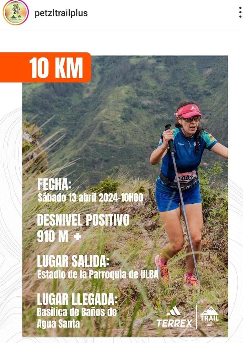 ¿Quieres correr en la Petzl trail plus? Se acerca la fecha con un recorrido y parajes hermosos.

Dale RT a esta publicación y ya estás participando. El miércoles en la mañana anuncio al ganador(a)
🇪🇨😎🔽