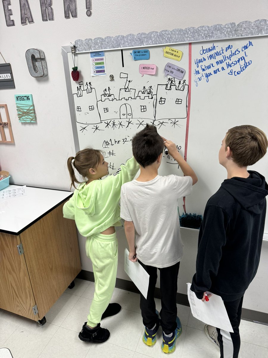 Special thanks to @chipsquesoteach for the fun Castle Attack Review game idea! My classes loved it! We incorporated BTC and Castle attack into our math class today! So fun! <a href="/RISgreatness/">RISD Intermediate</a> #RobinsonISD