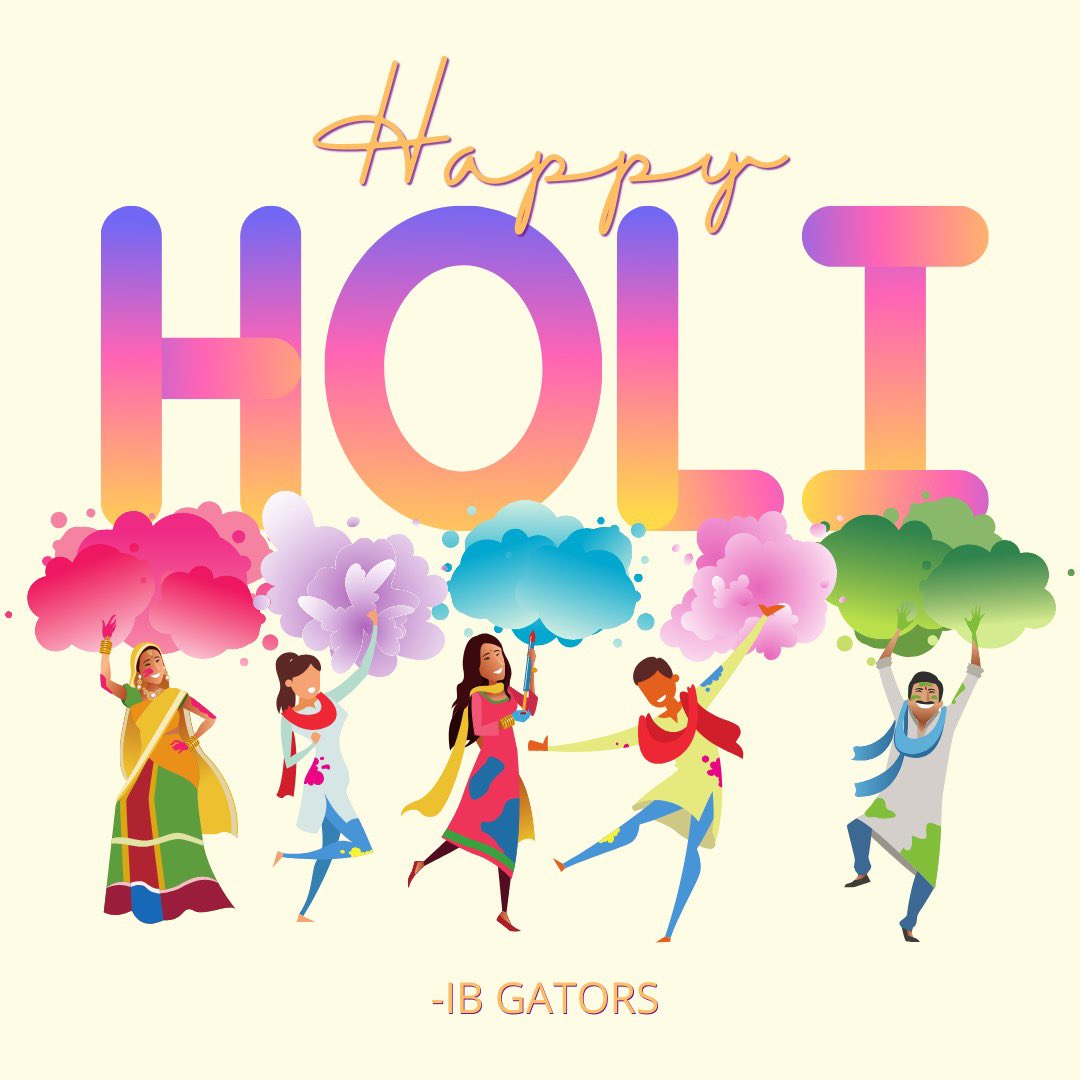 Today, our IB ambassadors shared the joy of, the Hindu festival, Holi on GNN! It celebrates the triumph of good over evil w/ vibrant colors, marking the arrival of spring. Happy Holi to everyone celebrating 🎉🌈! @CFBISD @iborganization @AgueParedes @EdFoundationCFB