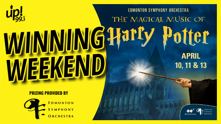 It’s an up! 99.3 WINNING WEEKEND: Tune in and/or click to enter! Colleen Troy will be calling winners this Sat, Mar 6 & Sunday, Mar 7 and gifting them with Tickets to @edmsymphony's The Magical Music of Harry Potter (live @winspearcentre on April 10th) up993.com/winning-weeken…
