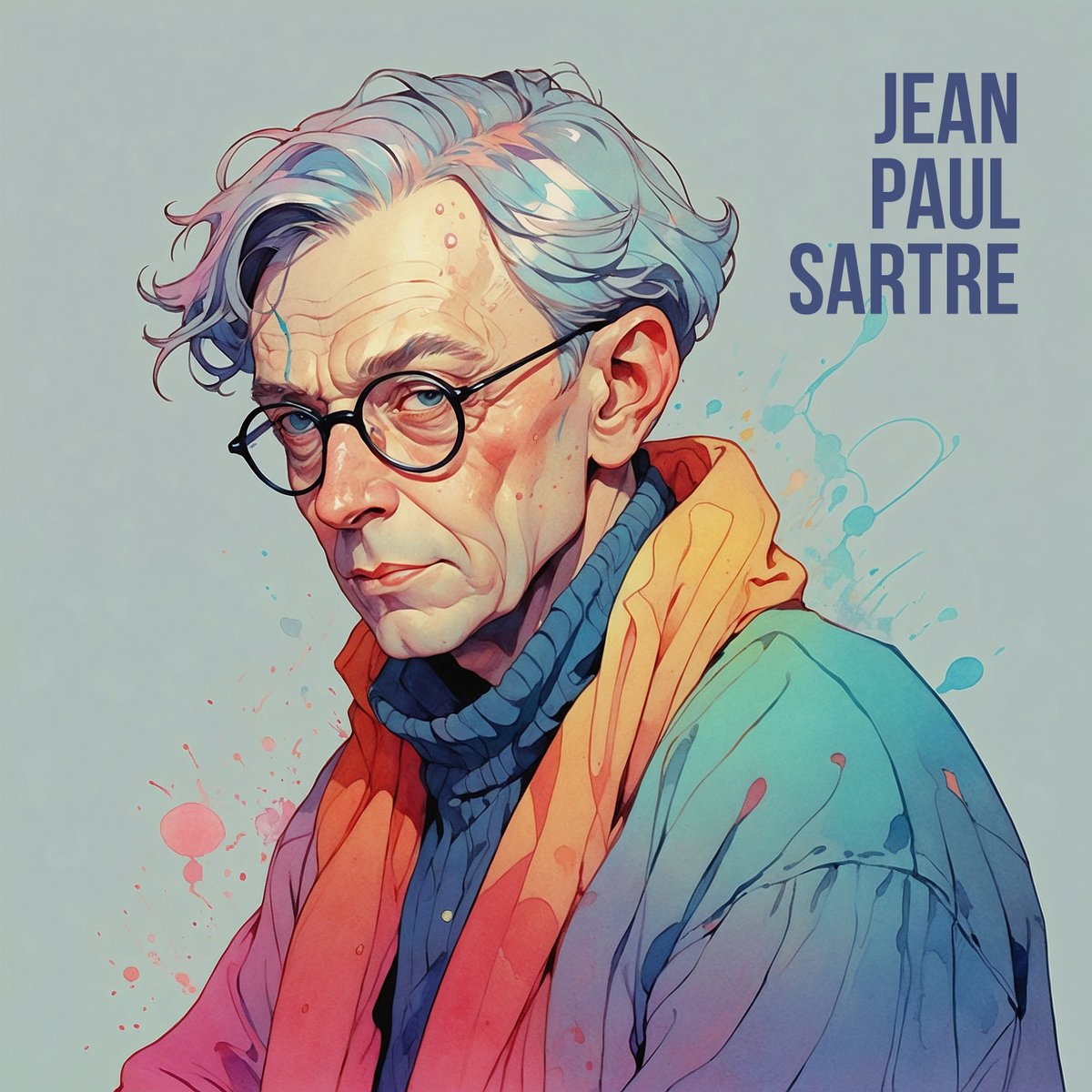 Jean Paul Sartre
#sartre #jeanpaulsartre #author #artcommunity #authors #illustration #illustrator #booklover #famousportraits #philosophy
#aiartcommunity #famous #publishing #bookphotography #bookpublishing #bookpublisher #philosopher #cartoon #portrait #kitap