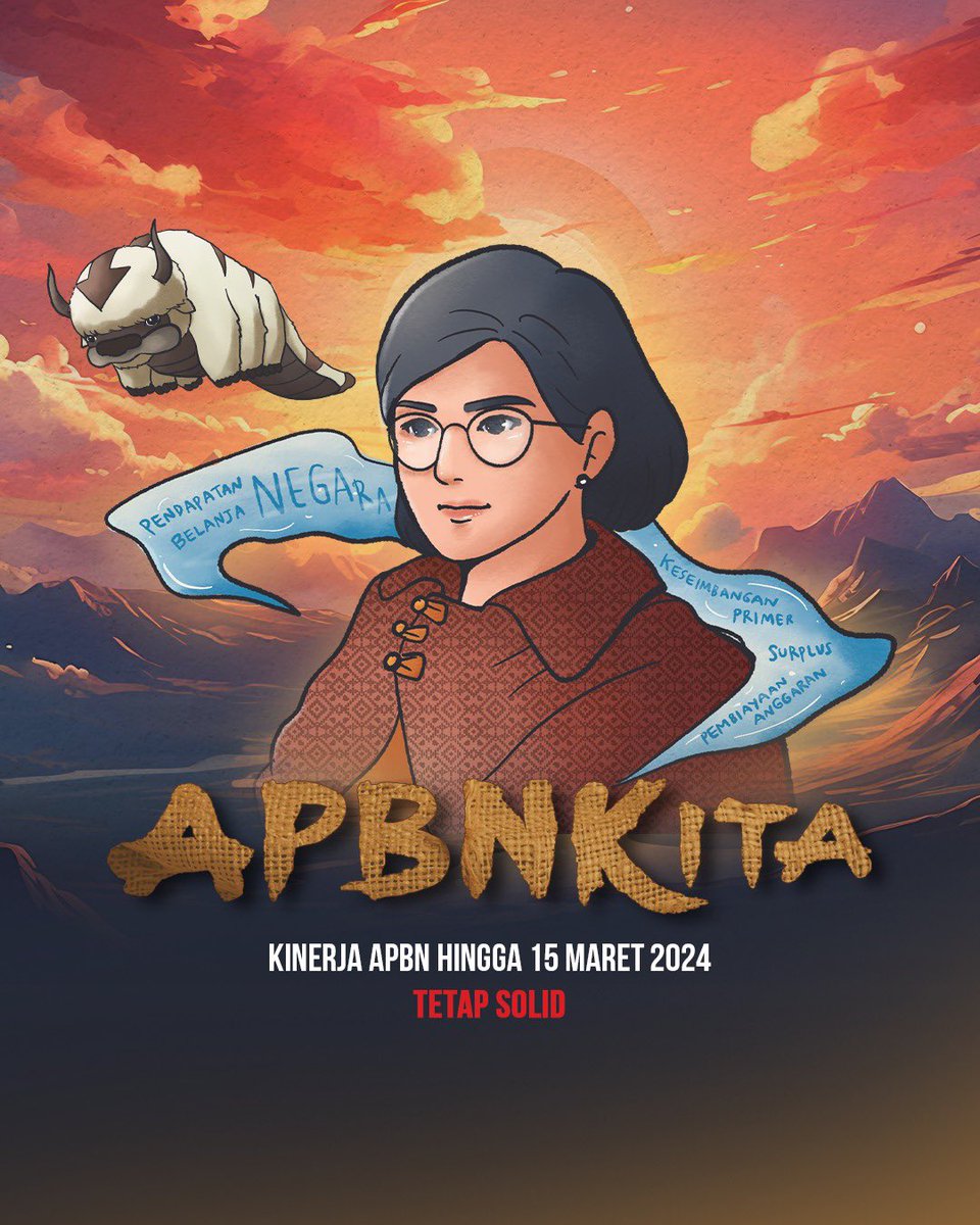 ❌ Pengendali elemen
✅ Pengendali risiko

Seperti halnya Avatar, #APBNKita menjadi instrumen yg diandalkan untuk menjaga perekonomian  domestik tetap stabil di tengah lingkungan global yg masih penuh gejolak.

Simak rangkuman kinerja #UangKita di sini 👇🏼

- A Thread -