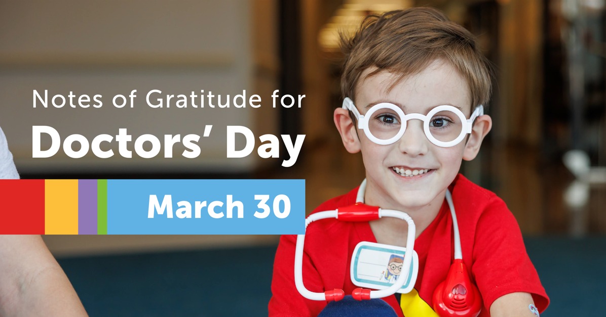 March 30th is National Doctors’ Day, and we are honoring our world-class doctors for their dedication to helping make a difference in the lives of our patients and families. Join us in celebrating by sending a note of gratitude: bit.ly/4a7UQKi. <a href="/uabpeds/">UAB Department of Pediatrics</a> 🩺🤍