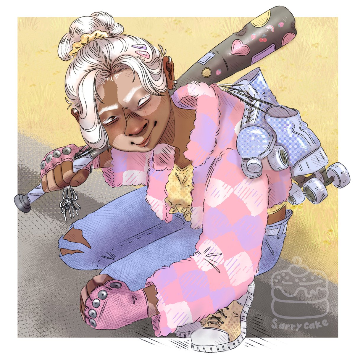 🎶Combat baby, come back baby 
Fight off the lethargy 
Don't go quietly 
Combat baby 
Said you would never give up easy 
Combat baby, come back🩷🎶
#digitalart #motw #oc
